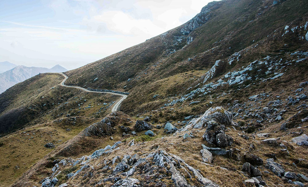 La strada del Collombardo